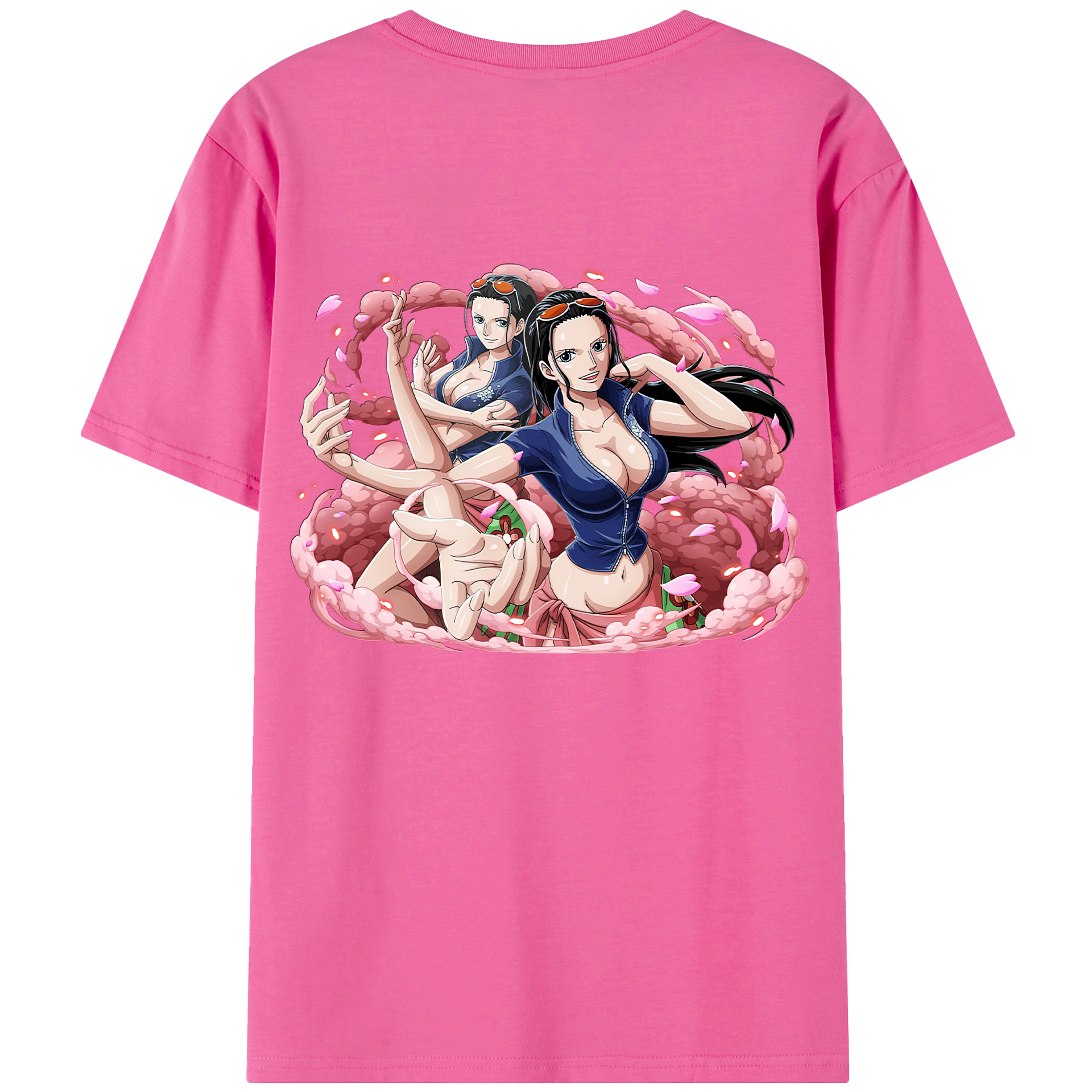 ワンピース ニコ・ロビン ONE PIECE Nico Robin レディース半袖Tシャツ(バックプリント)